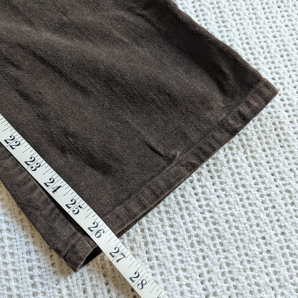 VTG Disney Mickey & Co Brown Velour High Waist Pants Embroidered Women's 4 - Picture 11 of 11